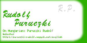 rudolf puruczki business card